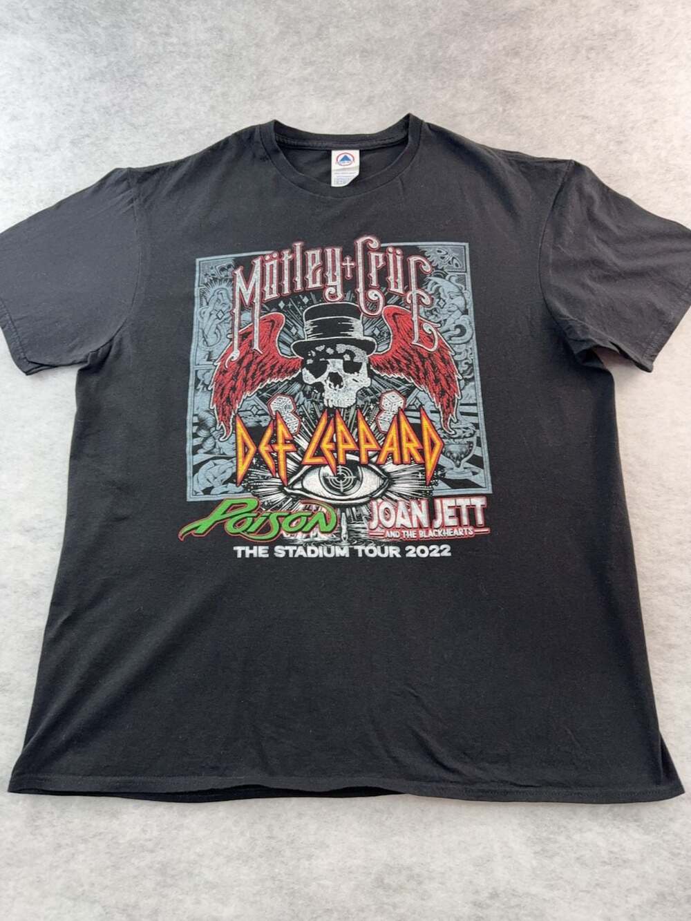 Motley Crue Def Leppard The Stadium Tour 2022 Concert T-Shirt Size XL